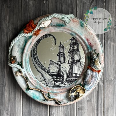 Kraken porthole mirror