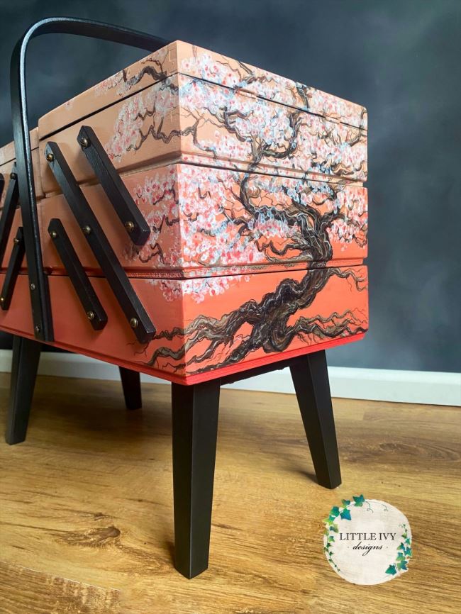 Cherry Blossom Cantilever Sewing Storage in Peach Blends Cherry Blossom Cantilever Sewing Storage in Peach Blends