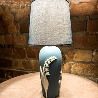 SOLD - Lily of the valley lamp