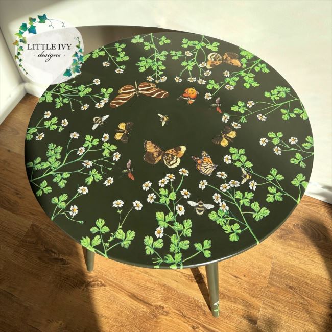 Feverfew and Flutters 1960s Coffee Table