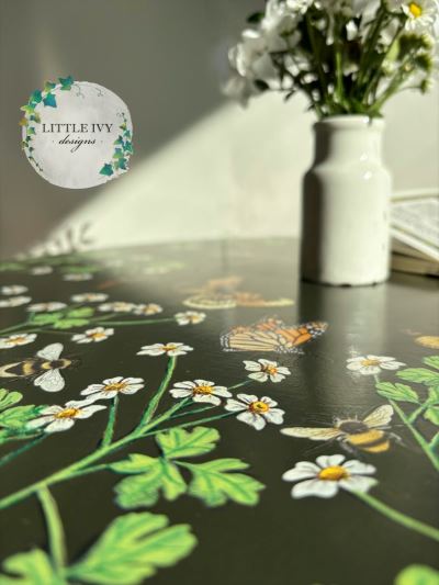 Feverfew and Flutters 1960s Coffee Table