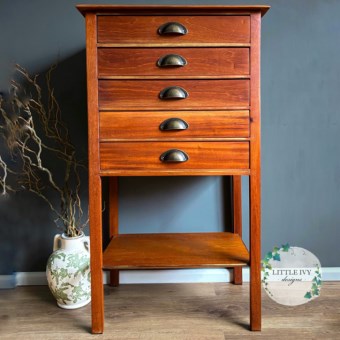 Autumn Clearing Mahogany Edwardian Sheet Music Drawers