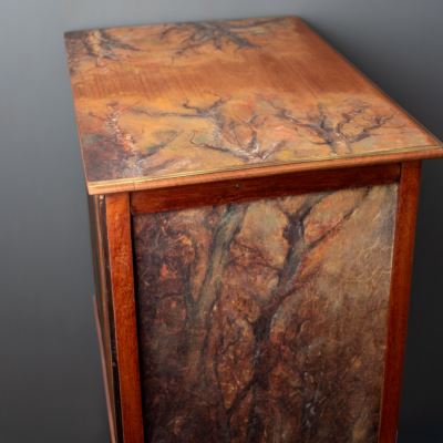 Autumn Clearing Mahogany Edwardian Sheet Music Drawers