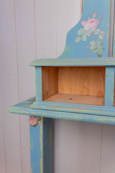 Country cottage slim romantic rose mirrored dresser